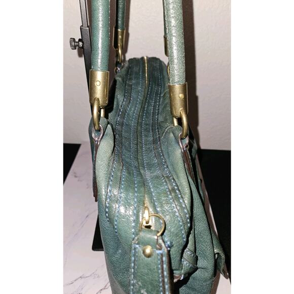 Coach Kristen Teal Leather Hobo Bag 14223 - Picture 7 of 15